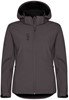 Clique 0200917 Classic Softshell Hoody Lady - Donkergrijs - M afbeelding