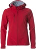 Clique 020917 Basic Hoody Softshell Ladies - Rood - XS afbeelding