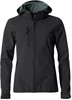 Clique 020917 Basic Hoody Softshell Ladies - Zwart - 3XL afbeelding