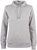 Clique 021003 Premium OC Hoody Ladies - Grijsmelange - S afbeelding