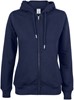Clique 021005 Premium OC Hoody FZ Ladies - Dark Navy - S afbeelding