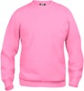 Clique Basic roundneck Helder Roze maat XXXL