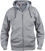 Clique 021034 Basic Hoody Full zip - Grijsmelange - 3XL afbeelding