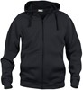 Clique 021034 Basic Hoody Full zip - Zwart - L afbeelding