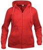 Clique 021035 Basic Hoody Full zip ladies - Rood - XXL afbeelding
