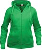 Clique 021035 Basic Hoody Full zip ladies - Appelgroen - M afbeelding