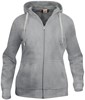 Clique 021035 Basic Hoody Full zip ladies - Grijsmelange - S afbeelding