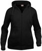 Clique 021035 Basic Hoody Full zip ladies - Zwart - XL afbeelding
