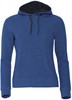 Clique 021042 Classic Hoody Ladies - Blauwmelange - XL afbeelding