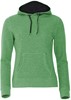 Clique 021042 Classic Hoody Ladies - Groenmelange - S afbeelding