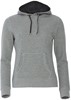 Clique 021042 Classic Hoody Ladies - Grijsmelange - S afbeelding