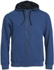 Clique 021044 Classic Hoody Full Zip - Blauwmelange - L afbeelding