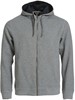 Clique 021044 Classic Hoody Full Zip - Grijsmelange - L afbeelding