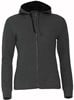 Clique 021045 Classic Hoody Full Zip Ladies - Antraciet Melange - XXL afbeelding