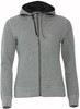 Clique 021045 Classic Hoody Full Zip Ladies - Grijsmelange - XXL afbeelding