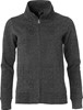 Clique 021049 Classic Cardigan Ladies - Antraciet Melange - XL afbeelding