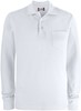 Clique 028235 Basic Polo LS Pocket - Wit - 4XL afbeelding