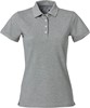 Clique 028261 Heavy Premium Polo Ladies - Grijsmelange - L afbeelding