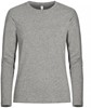 Clique 029359 Premium Fashion-T Lm Ladies - Grijsmelange - XS afbeelding