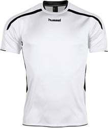 SALE! Hummel 110005 Preston Shirt SS - White/Black - Maat XL
