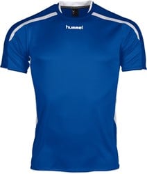 SALE! Hummel 110005 Preston Shirt SS - Royal/White - Maat 164
