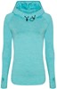 Just Cool JC038 Women´s Cool Cowl Neck Top - Jet Black - L