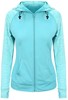 Just Cool JC058 Women´s Cool Contrast Zoodie - Jet Black - L