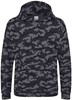 Just Cool JH014J Kids´ Camo Hoodie - Black Camo - 3/4 (XS)