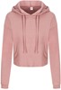 Women's Cropped Hoodie met Capuchon 'Heather Grijs' XL