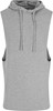 Urban Sleeveless Muscle Hoodie Zwart XL