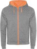 Roly RY1105 Fuji Sweat-Jacket - Black 02/Dark Lead 46 - L afbeelding