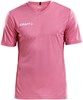 Craft Squad Jersey Solid SS Shirt Heren Sportshirt - Maat S  - Mannen - roze/wit
