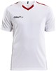 Craft Progress Contrast Shirt Korte Mouw Heren - Wit / Rood | Maat: XL