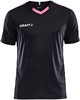 Craft Progress Contrast Shirt Korte Mouw Heren - Zwart / Roze | Maat: S