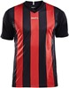 Craft Progress Stripe Shirt Korte Mouw Heren - Zwart / Rood | Maat: 3XL