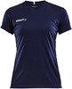 Craft Squad Jersey Solid SS Shirt Dames Sportshirt - Maat M  - Vrouwen - blauw/wit