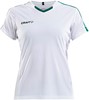 Craft 1905567 Progress Contrast Jersey W - White/Team Green - S afbeelding