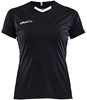 Craft Progress Contrast Shirt Korte Mouw Dames - Zwart / Wit | Maat: XXL