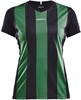 Craft 1905568 Progress Stripe Jersey W - Black/Team Green - L afbeelding