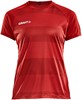 Craft Progress Shirt Korte Mouw Dames - Rood | Maat: M