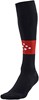 Craft Squad Contrast Voetbalkousen - Zwart / Rood | Maat: 31/33