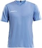 Craft Squad Jersey Solid SS Shirt Junior  Sportshirt - Maat 158  - Unisex - blauw/wit Maat 158/164