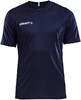 Craft Squad Jersey Solid SS Shirt Junior  Sportshirt - Maat 122  - Unisex - blauw/wit Maat 122/128