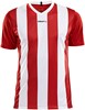 Craft Progress Stripe Shirt Korte Mouw Kinderen - Rood / Wit | Maat: 134/140