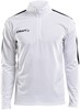 Craft 1905611 Progress Halfzip Tee LS M - White/Black - XS afbeelding