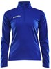 Craft 1905625 Progress Halfzip Tee LS W - Club Cobolt/White - L afbeelding