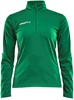 Craft 1905625 Progress Halfzip Tee LS W - Team Green/White - XL afbeelding