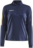 Craft 1905625 Progress Halfzip Tee LS W - Navy/Yellow - XS afbeelding