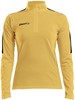 Craft 1905625 Progress Halfzip Tee LS W - Yellow/Black - XS afbeelding