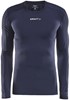 Craft 1906856 Pro Control Compression Tee LS Unisex - Navy - L afbeelding